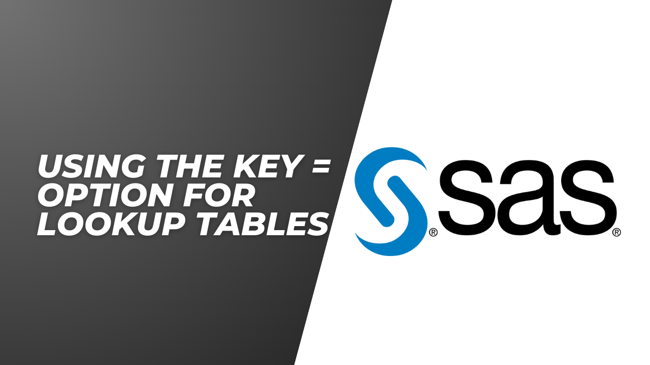 Using The Key = Option For Lookup Table